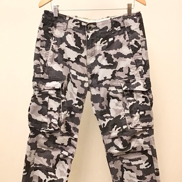 Levi’s 32x26.5 Ace Cargo Camo Men’s Pants Gray Camouflage (Tag Size 32x30) - Picture 2 of 12